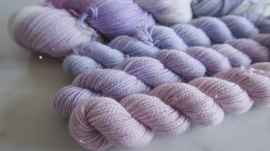 TWILIGHT GLOW SOCK SET BUNDLE Handdyed Yarn from The WINTER SKIES Collection