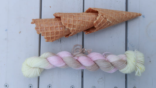 NEAPOLITAN Handdyed Yarn from The Ice Cream Collection // Dyed to Order