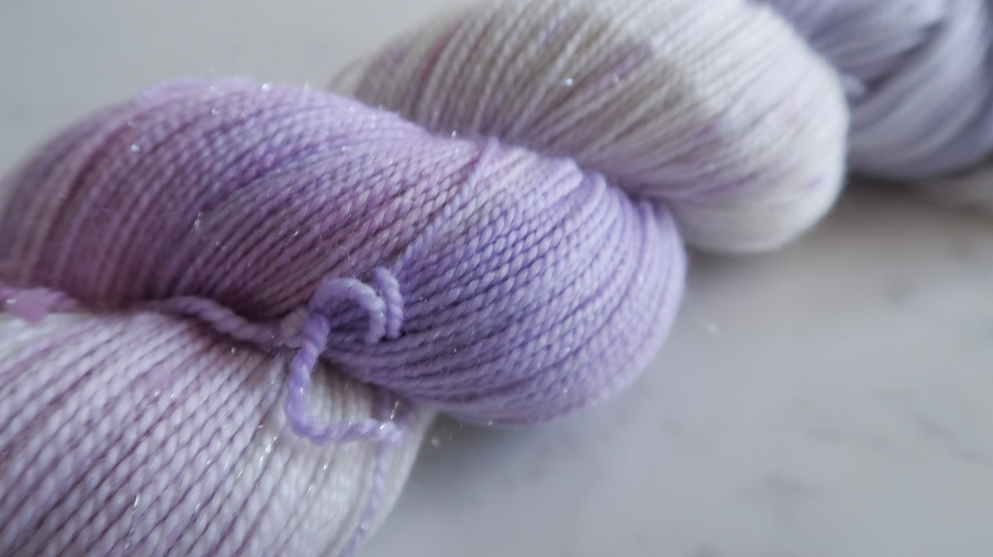 TWILIGHT GLOW Handdyed Yarn from The WINTER SKIES Collection
