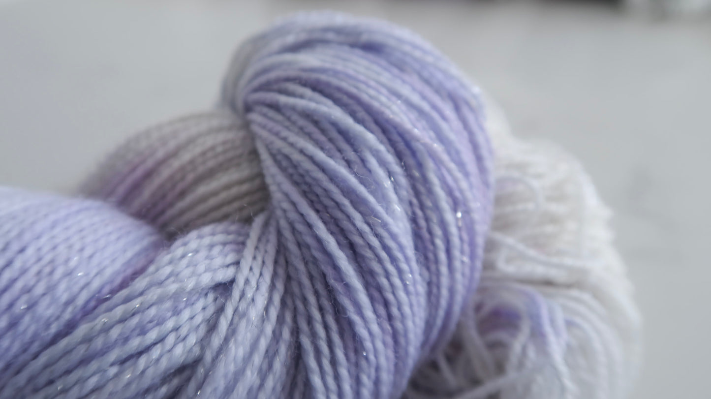 TWILIGHT GLOW Handdyed Yarn from The WINTER SKIES Collection