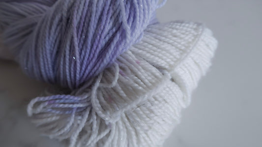TWILIGHT GLOW Handdyed Yarn from The WINTER SKIES Collection