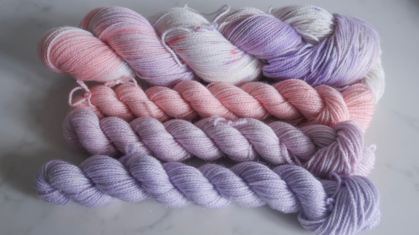 SHEPHERD'S DELIGHT SOCK SET BUNDLE Handdyed Yarn from The WINTER SKIES Collection