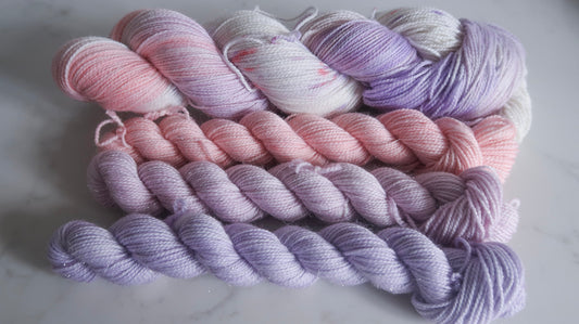 SHEPHERD'S DELIGHT SOCK SET BUNDLE Handdyed Yarn from The WINTER SKIES Collection
