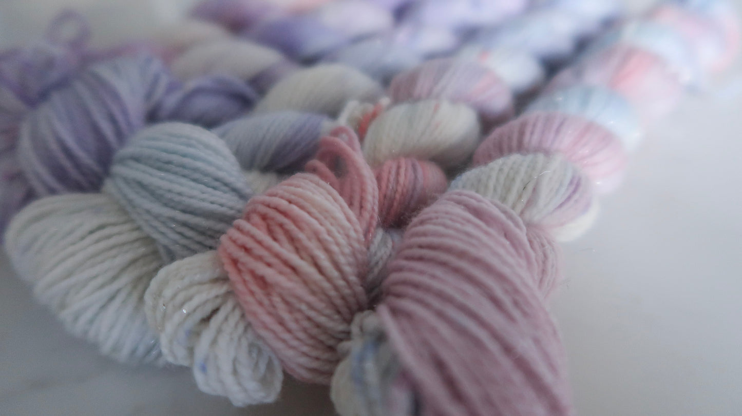 MINIS BUNDLE Handdyed Yarn from The WINTER SKIES Collection