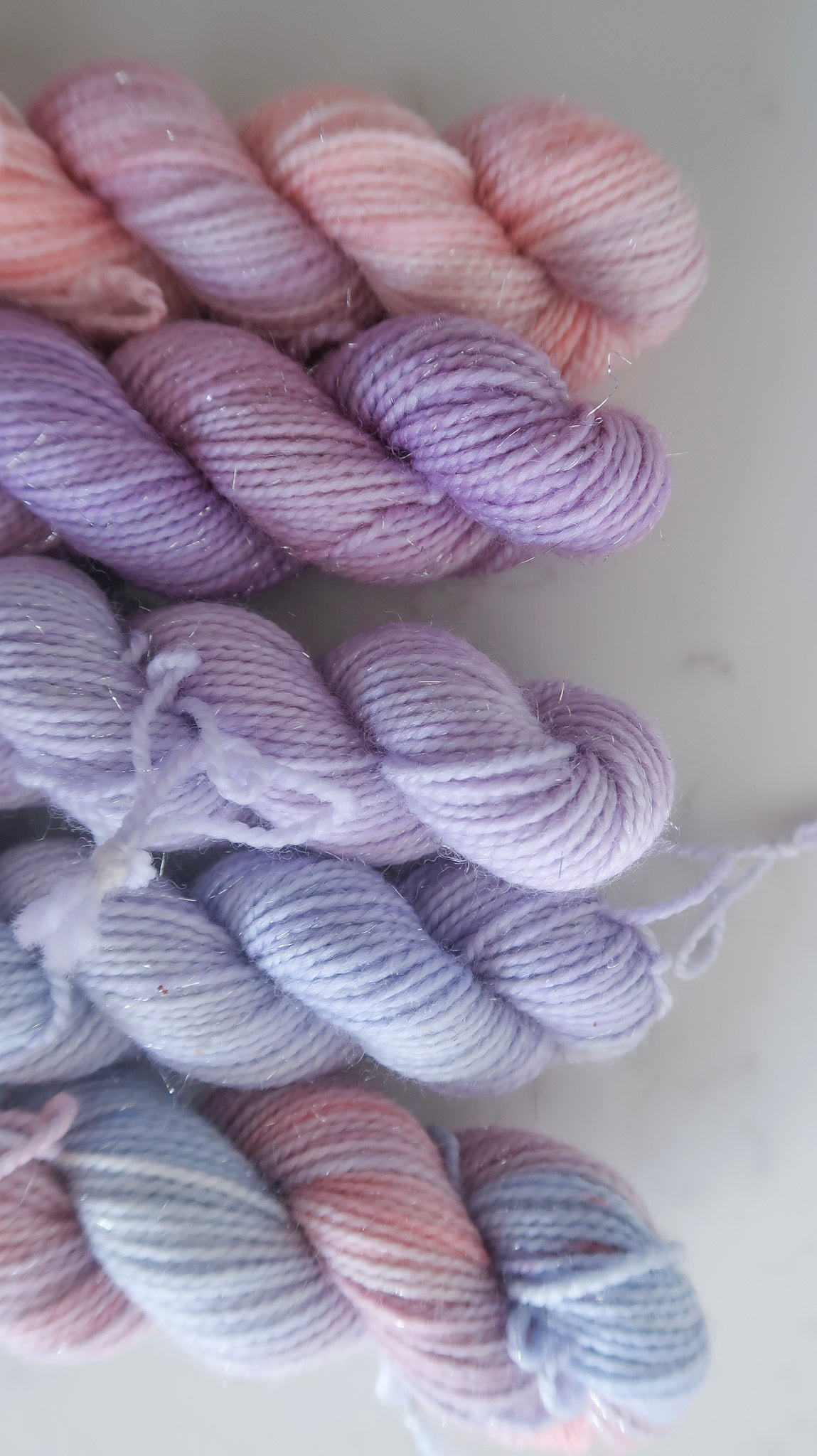 MINIS BUNDLE Handdyed Yarn from The WINTER SKIES Collection