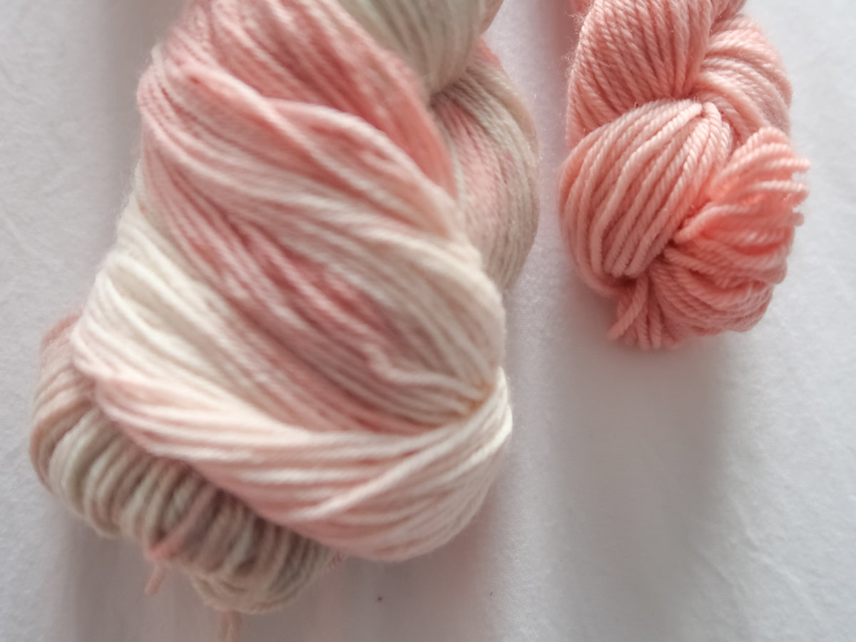 SWEETHEART BLOOMS Sock Set Bundle Handdyed Yarn from The Last Rose Collection