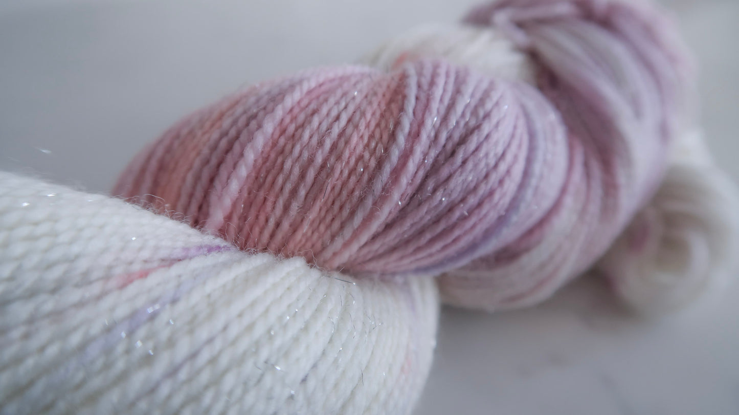 AURORA'S WHISPER Handdyed Yarn from The WINTER SKIES Collection