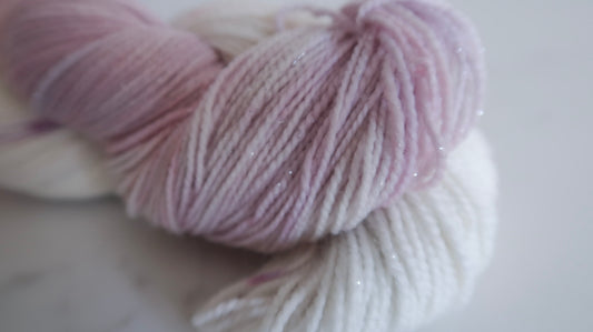 AURORA'S WHISPER Handdyed Yarn from The WINTER SKIES Collection