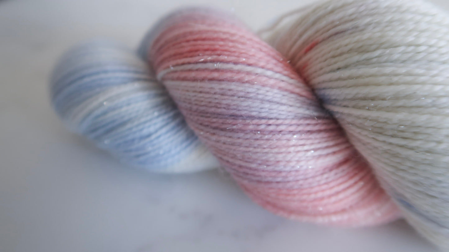 AURORA'S WHISPER SOCK SET BUNDLE Handdyed Yarn from The WINTER SKIES Collection