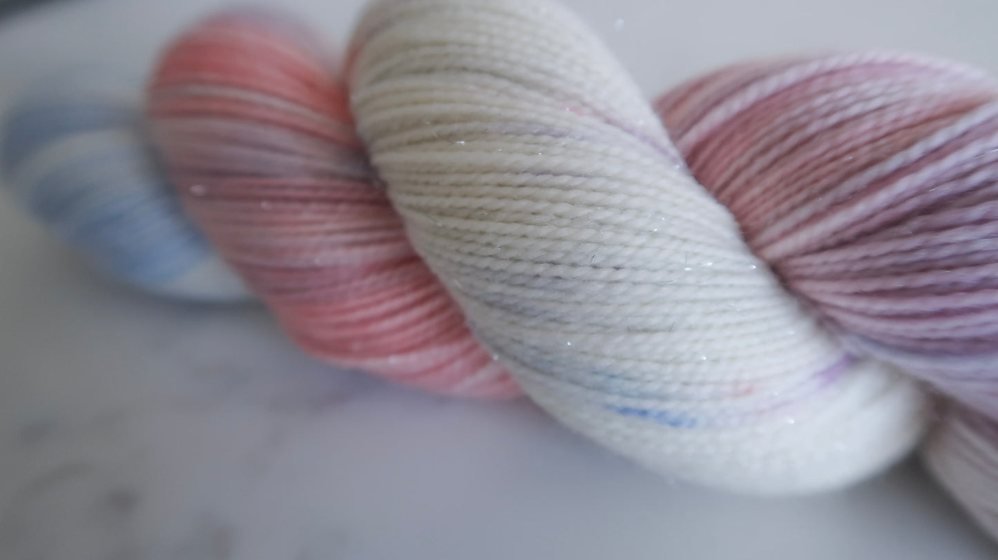 AURORA'S WHISPER SOCK SET BUNDLE Handdyed Yarn from The WINTER SKIES Collection