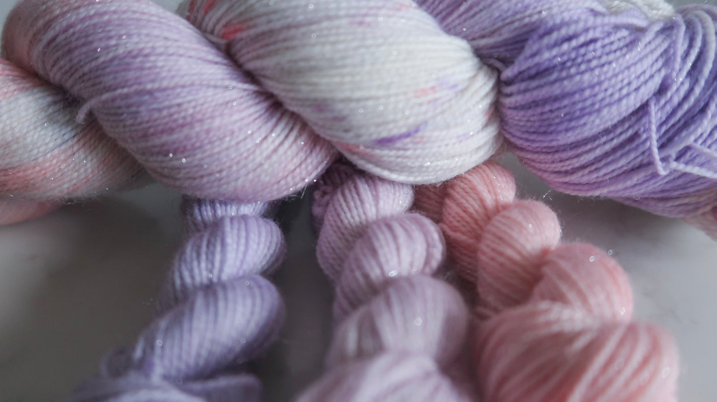 SHEPHERD'S DELIGHT SOCK SET BUNDLE Handdyed Yarn from The WINTER SKIES Collection