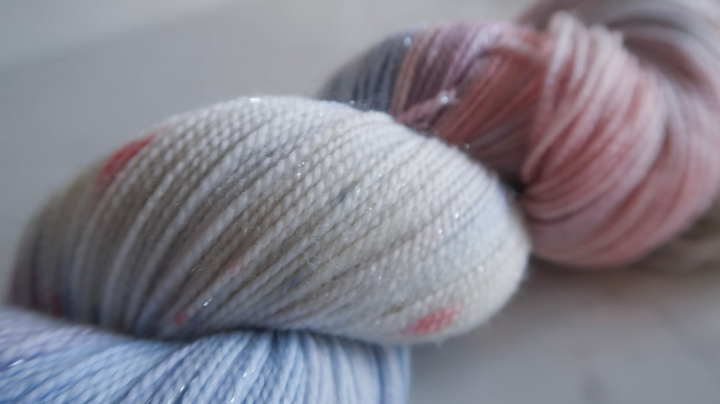 SUGARPLUM SUNSET SOCK SET BUNDLE Handdyed Yarn from The WINTER SKIES Collection