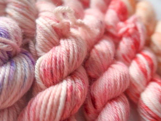 THE LAST ROSE Minis Bundle Handdyed Yarn from The Last Rose Collection