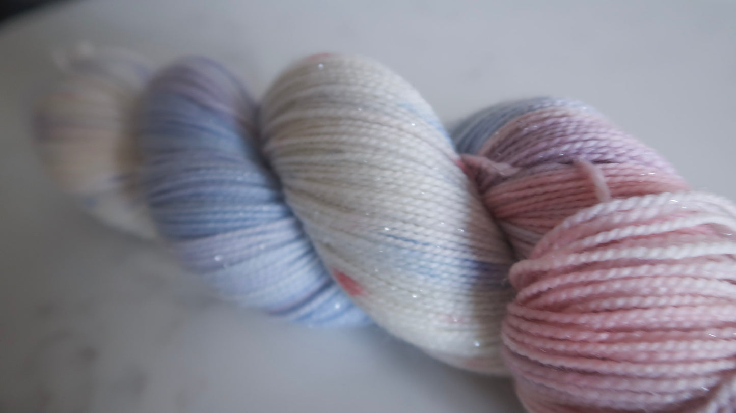 SUGARPLUM SUNSET SOCK SET BUNDLE Handdyed Yarn from The WINTER SKIES Collection