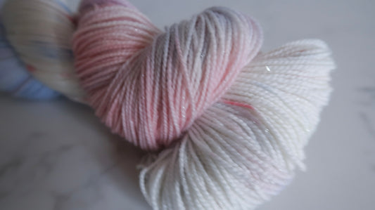SUGARPLUM SUNSET Handdyed Yarn from The WINTER SKIES Collection