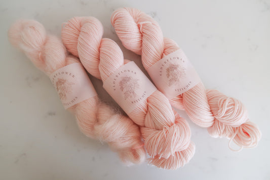 Peach Bellini Semi-Solid Handdyed Yarn // Dyed to Order