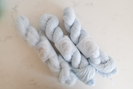 Cinderella's Slipper Semi-Solid Handdyed Yarn // Dyed to Order
