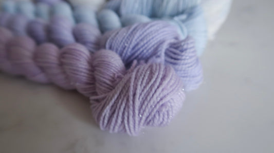 FADING DUSK SOCK SET BUNDLE Handdyed Yarn from The WINTER SKIES Collection