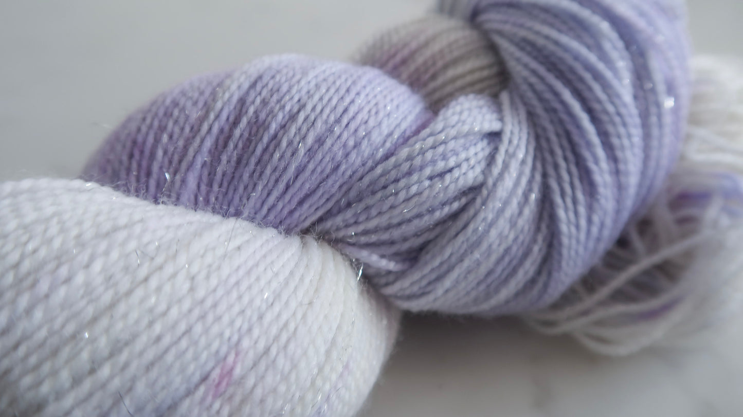 TWILIGHT GLOW Handdyed Yarn from The WINTER SKIES Collection
