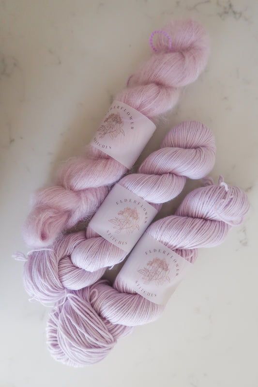 Grape Soda Semi-Solid Handdyed Yarn // Dyed to Order