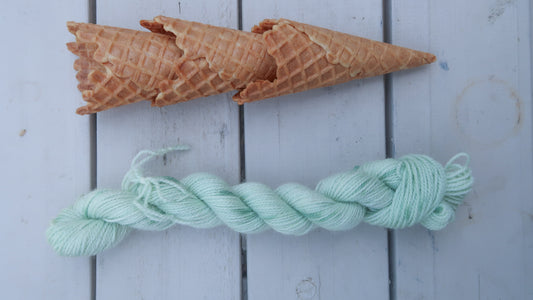PISTACHIO Handdyed Yarn from The Ice Cream Collection // Dyed to Order