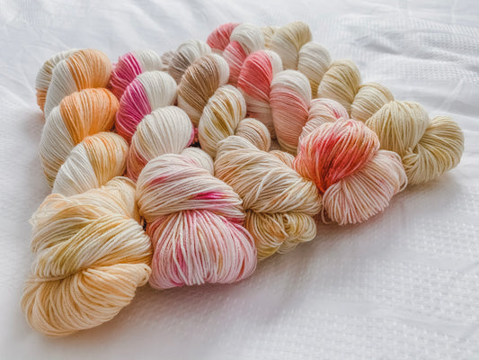 The Festive Tipple Collection Bundle Handdyed Yarn, sock, sparkle, DK