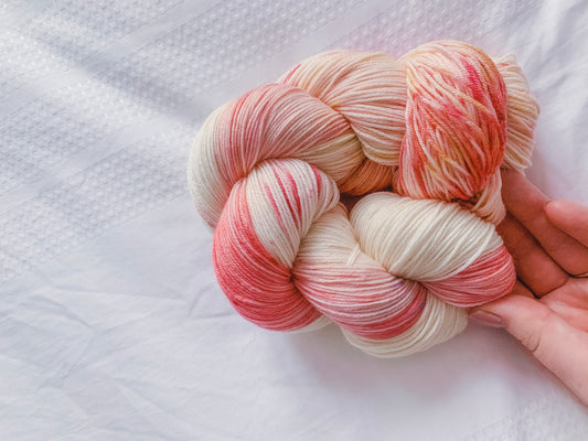 Sloe Gin Fizz from the Festive Tipple Collection Handdyed Yarn, sock, sparkle, DK