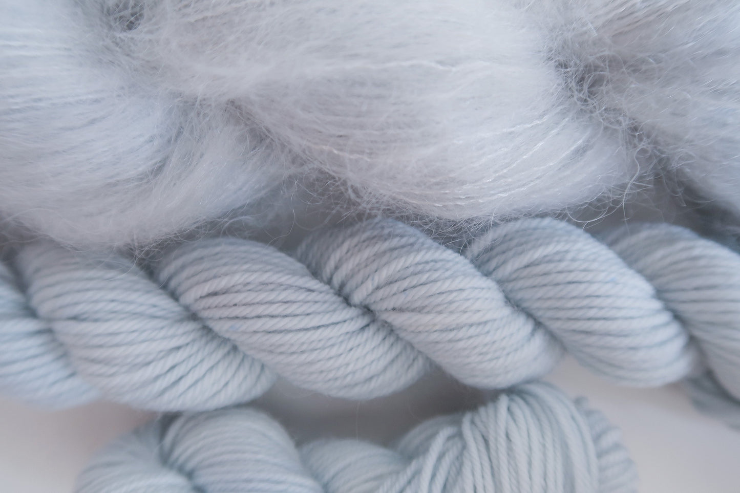 Crown Prince // HANDDYED YARN sock, dk, sparkle sock, suri silk, alpaca, kid silk, mohair, blue, grey, silver, gold, pastel, custom yarn