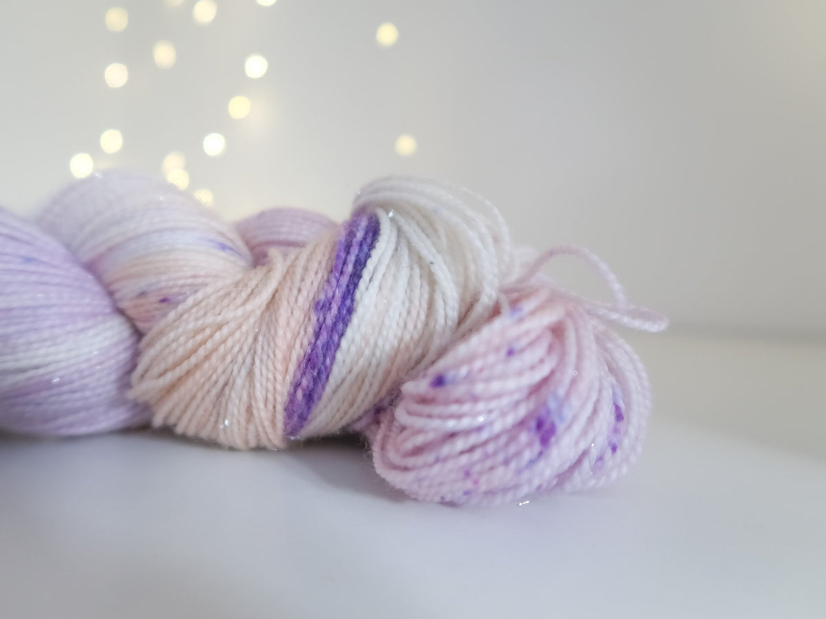Princess Clara from The Nutcracker and the Four Realms Handdyed Yarn, sock, sparkle, DK, dyed to order