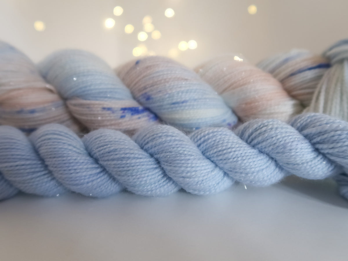 Land of Amusements Sock Set A from The Nutcracker and the Four Realms Handdyed Yarn, sock, sparkle, DK, dyed to order