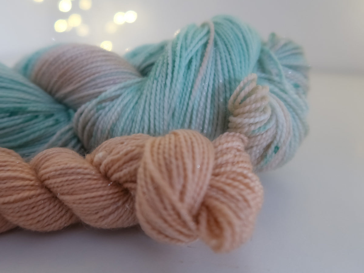 Land of Flowers Sock Set B from The Nutcracker and the Four Realms Handdyed Yarn, sock, sparkle, DK, dyed to order