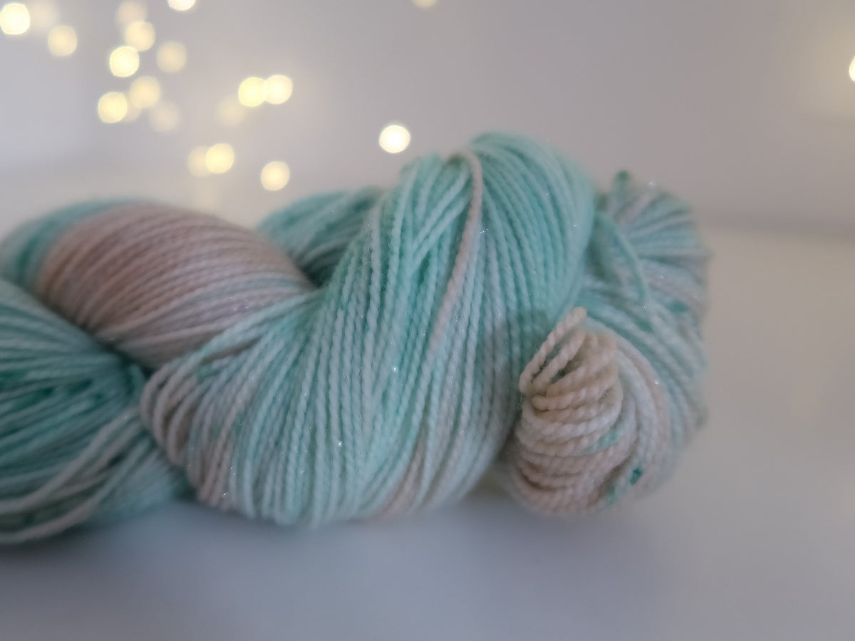 Land of Flowers from The Nutcracker and the Four Realms Handdyed Yarn, sock, sparkle, DK, dyed to order