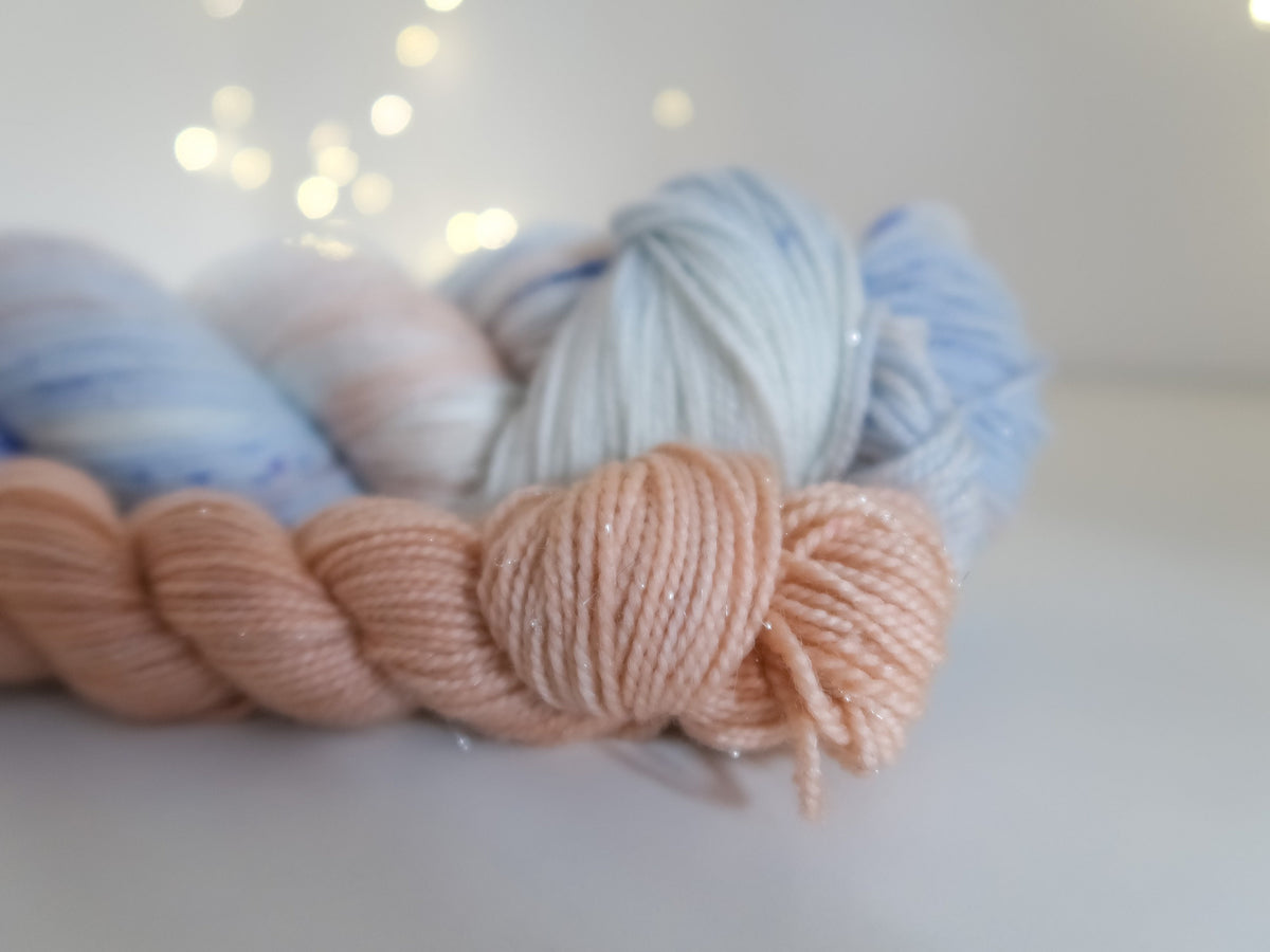 Land of Amusements Sock Set B from The Nutcracker and the Four Realms Handdyed Yarn, sock, sparkle, DK, dyed to order