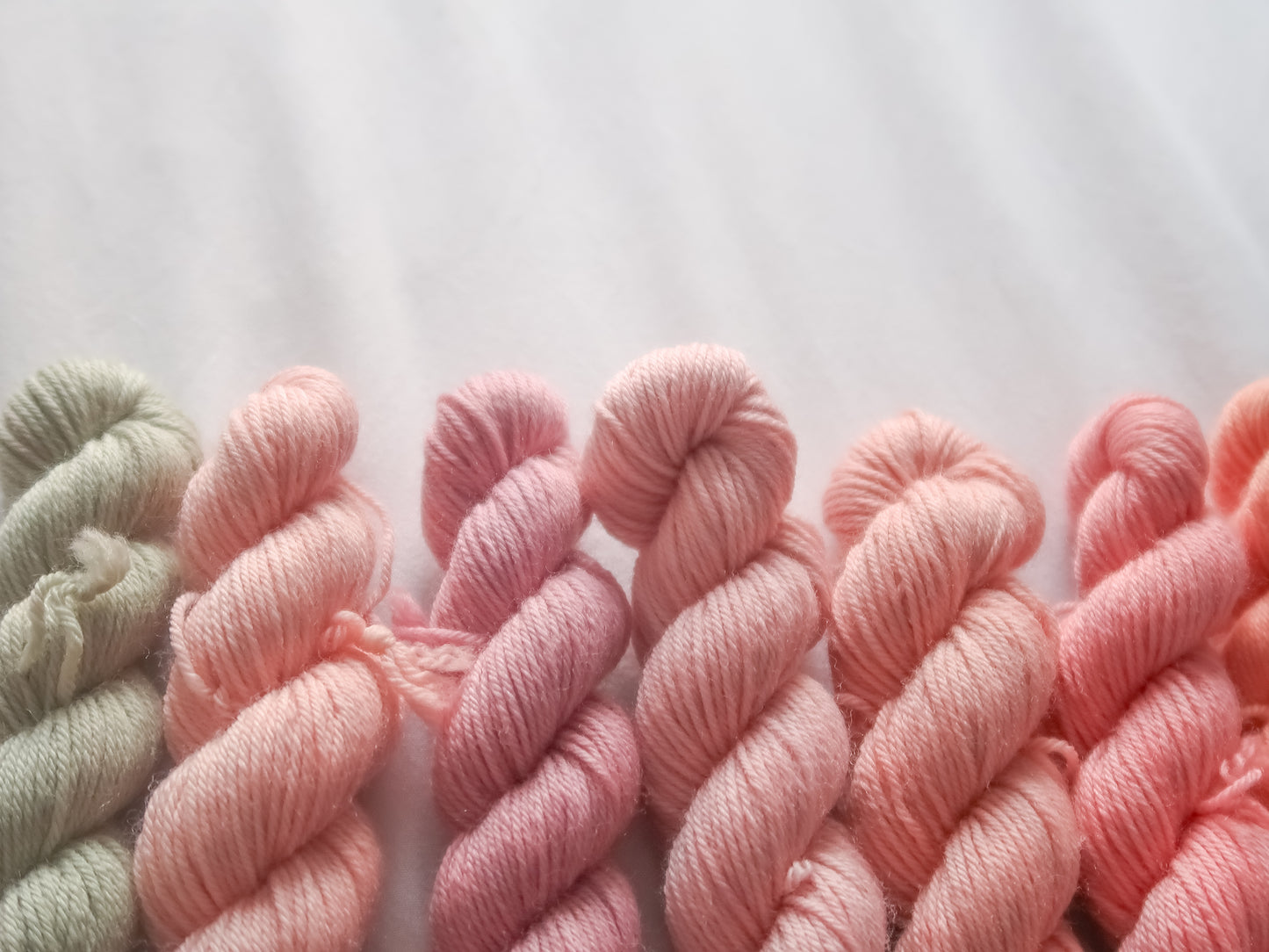 THE LAST ROSE Semi-Solid Minis Bundle Handdyed Yarn from The Last Rose Collection
