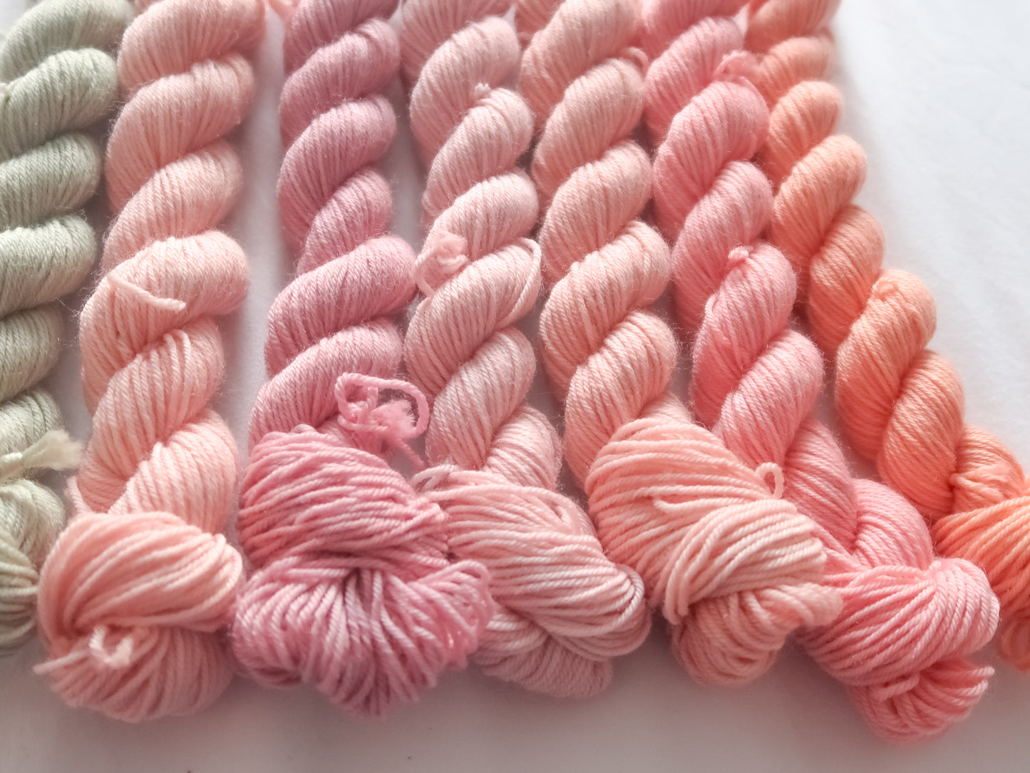 THE LAST ROSE Semi-Solid Minis Bundle Handdyed Yarn from The Last Rose Collection