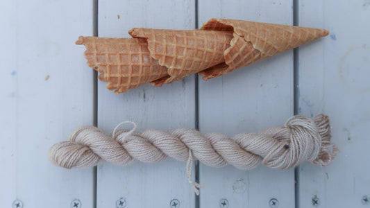 MILK CHOCOLATE Handdyed Yarn from The Ice Cream Collection // Dyed to Order