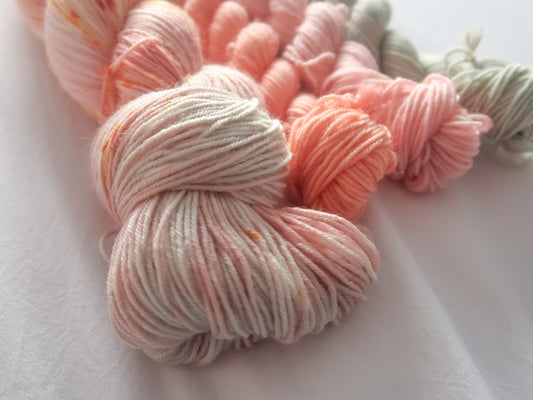 HARVEST ROSE Sock Set Bundle Handdyed Yarn from The Last Rose Collection
