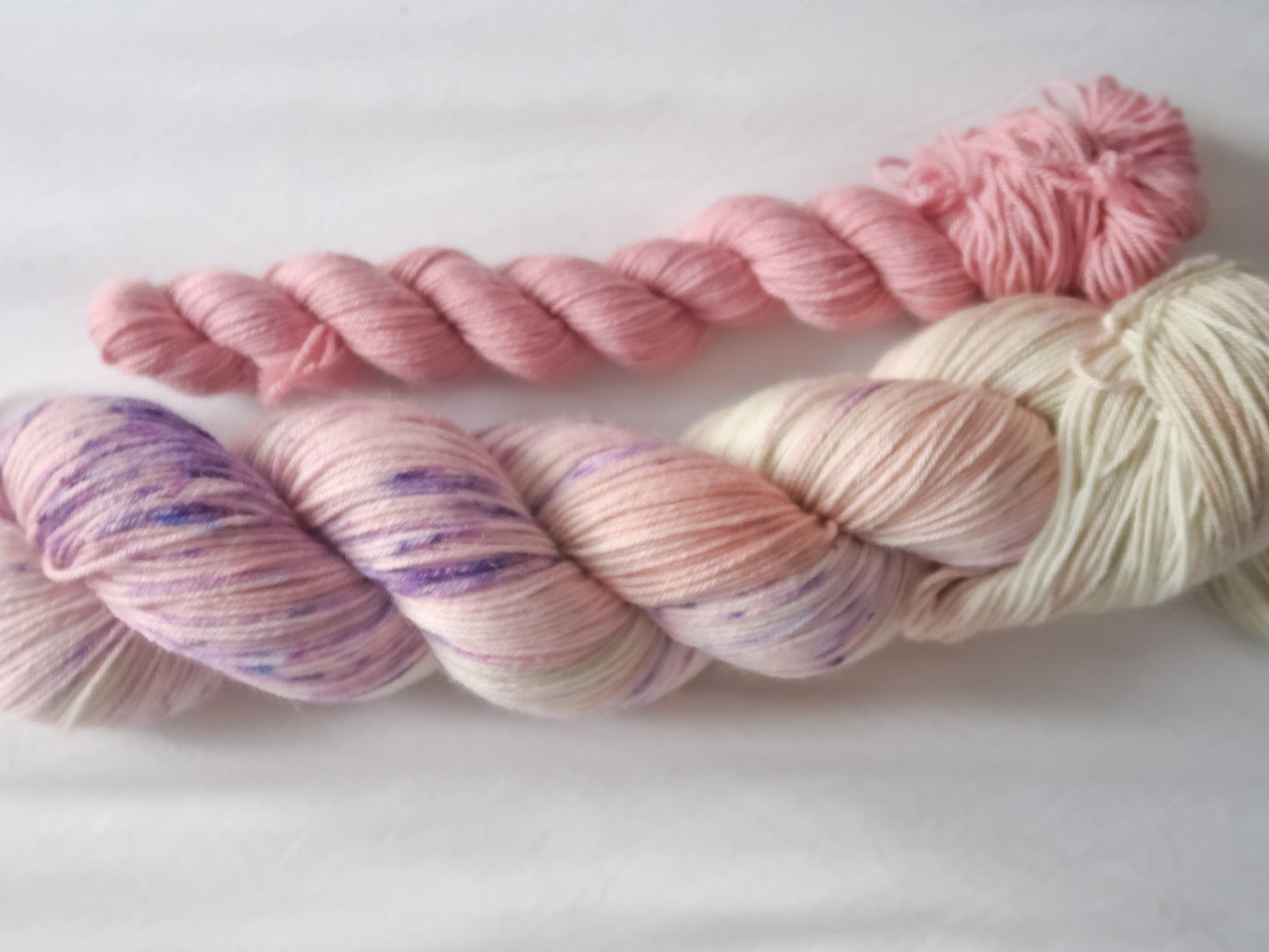 VIOLET MOONLIGHT Sock Set Bundle Handdyed Yarn from The Last Rose Collection