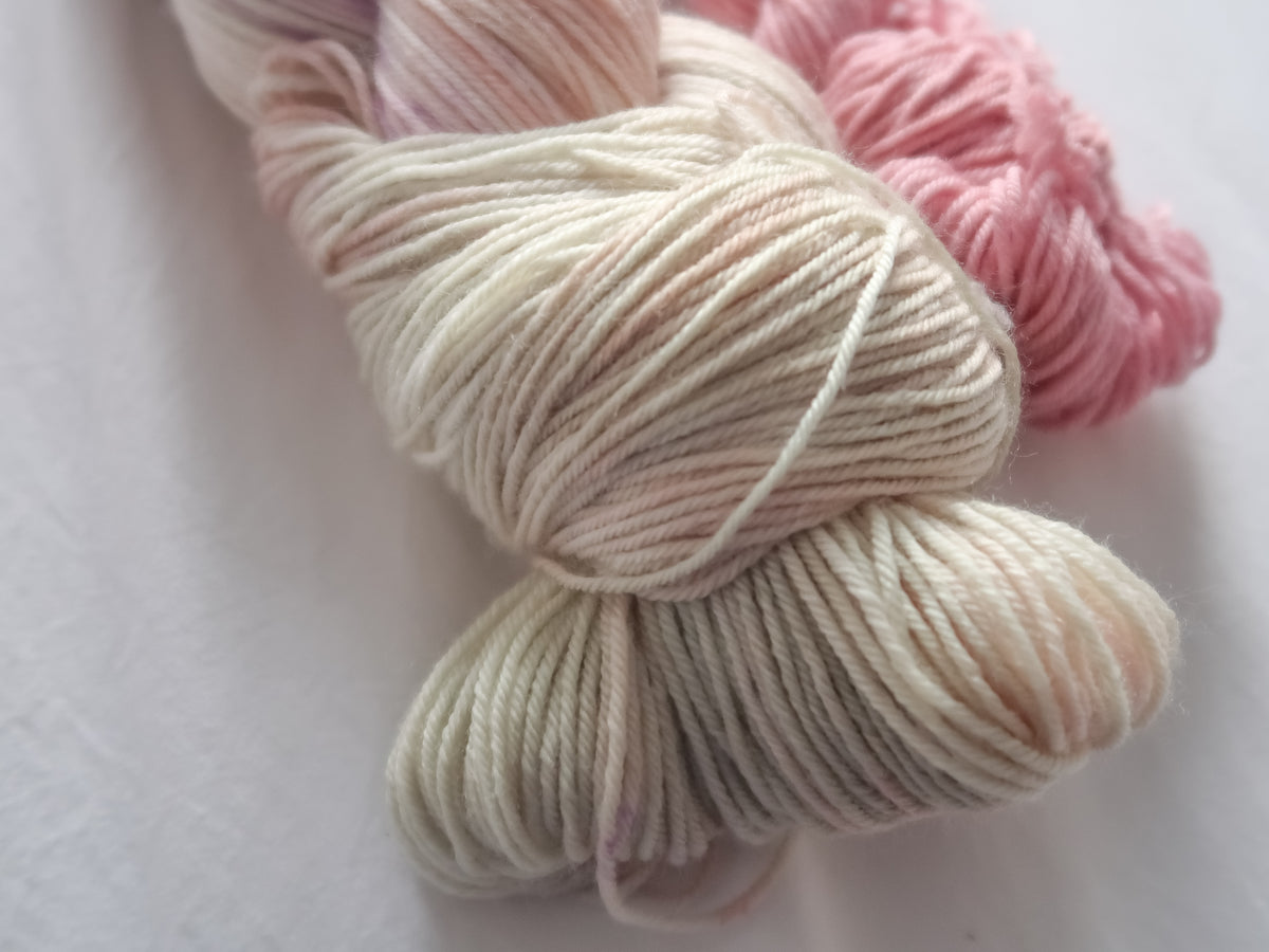 VIOLET MOONLIGHT Sock Set Bundle Handdyed Yarn from The Last Rose Collection