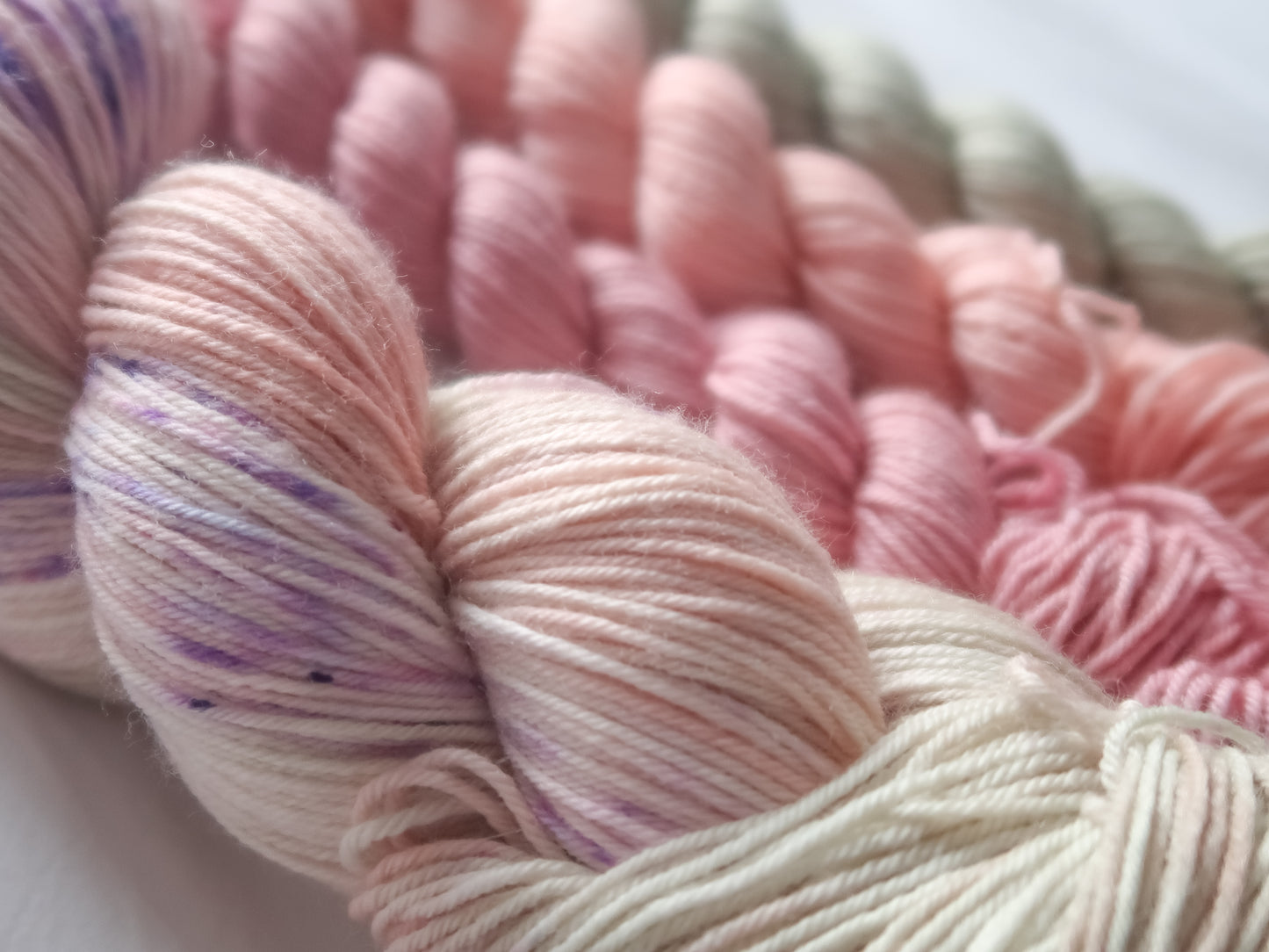 VIOLET MOONLIGHT Sock Set Bundle Handdyed Yarn from The Last Rose Collection