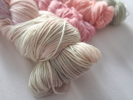 VIOLET MOONLIGHT Sock Set Bundle Handdyed Yarn from The Last Rose Collection