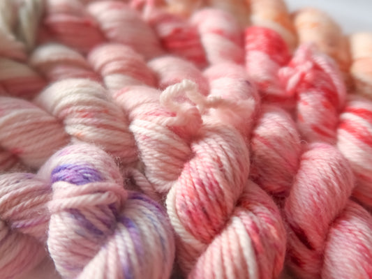 THE LAST ROSE Minis Bundle Handdyed Yarn from The Last Rose Collection