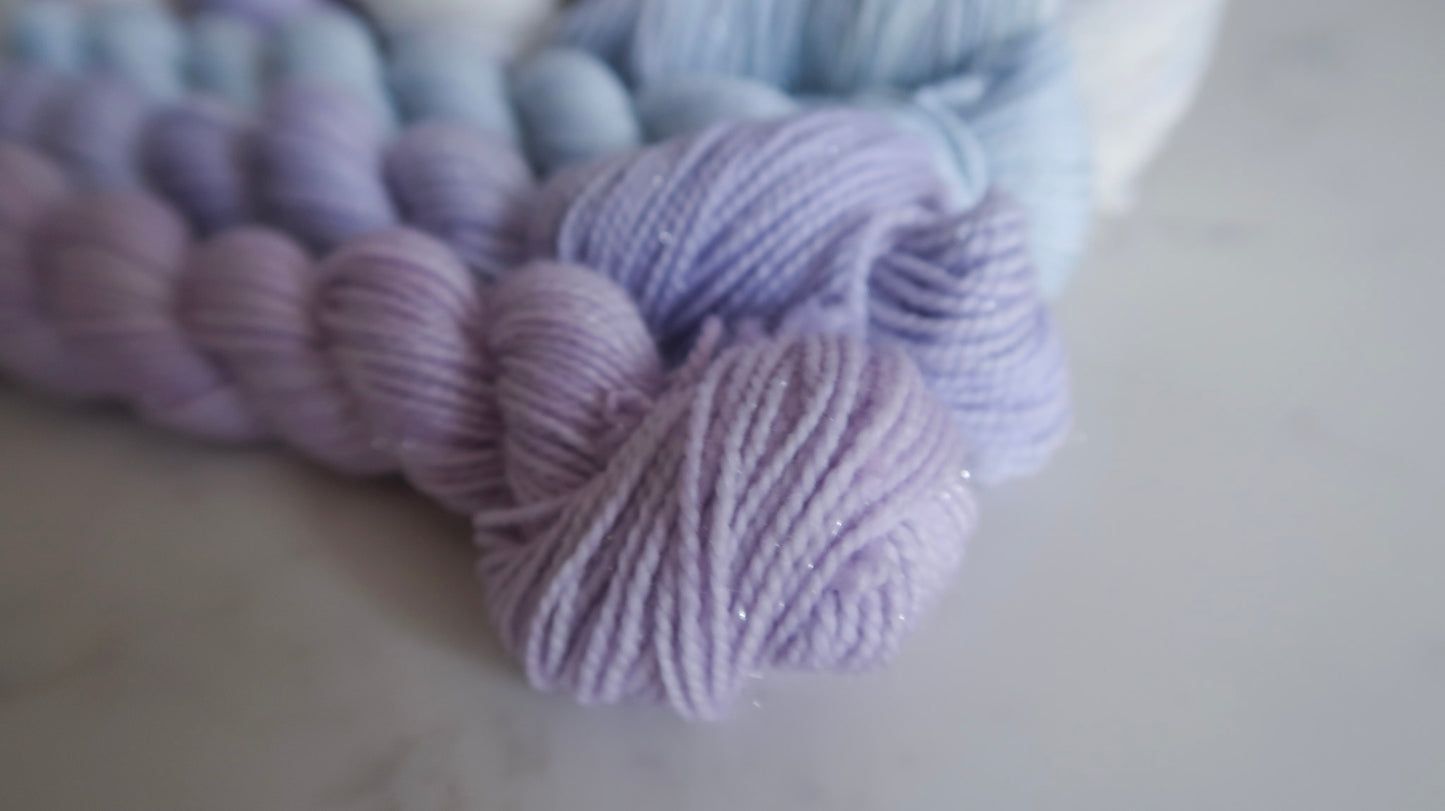 FADING DUSK SOCK SET BUNDLE Handdyed Yarn from The WINTER SKIES Collection