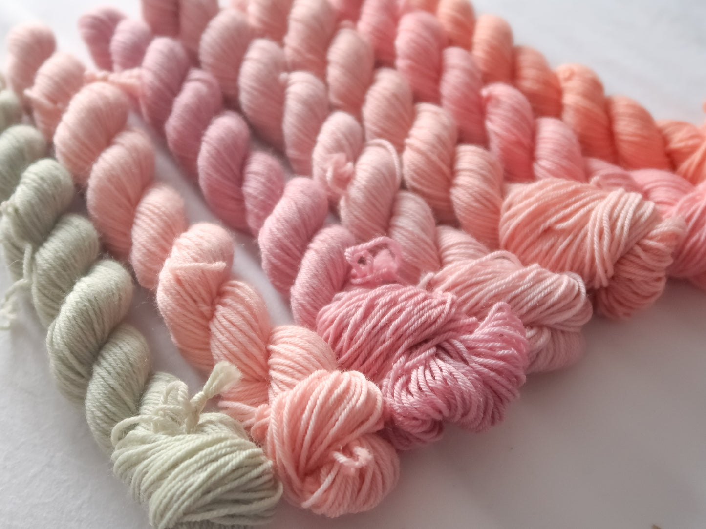 THE LAST ROSE Semi-Solid Minis Bundle Handdyed Yarn from The Last Rose Collection