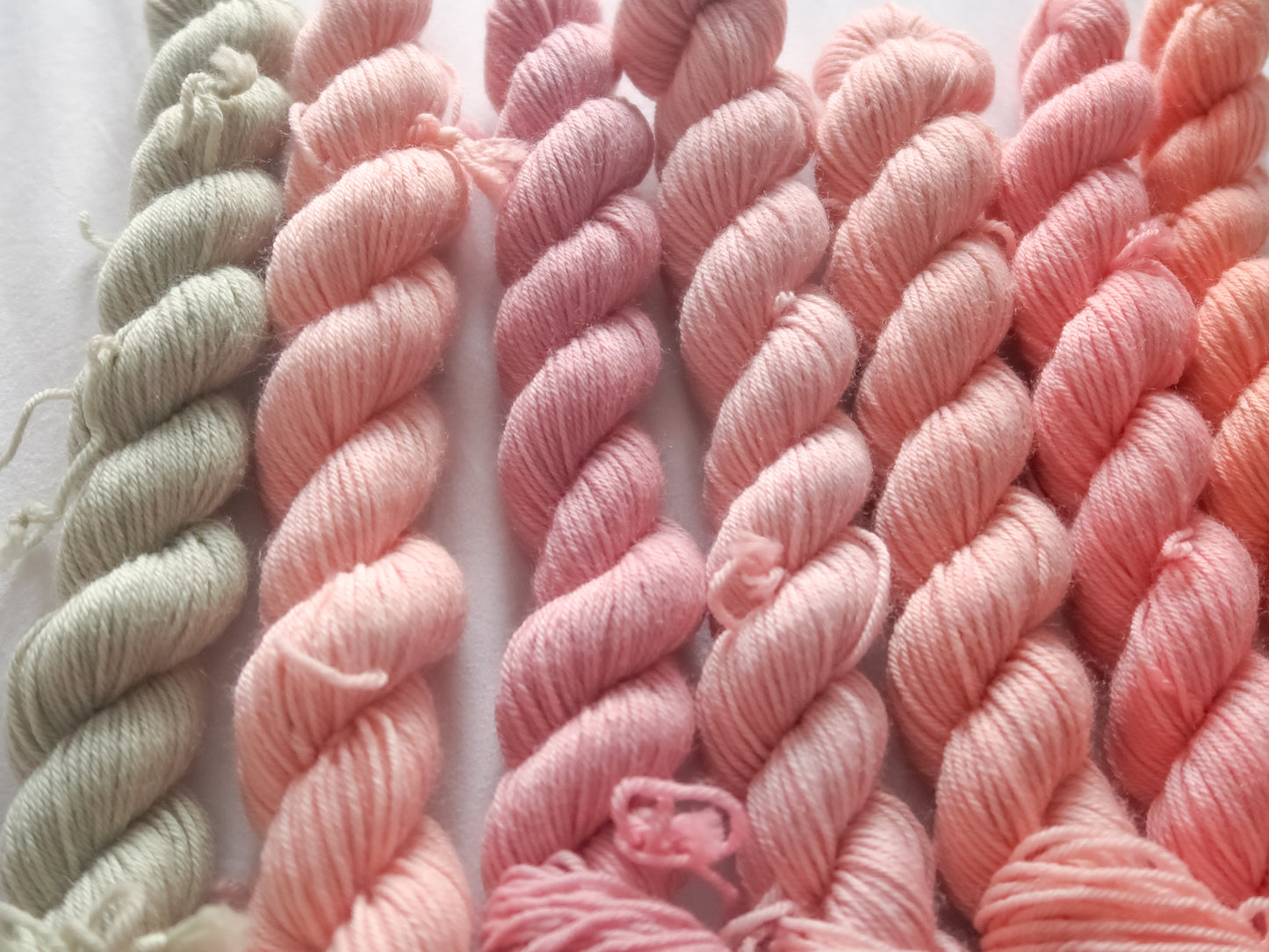 THE LAST ROSE Semi-Solid Minis Bundle Handdyed Yarn from The Last Rose Collection