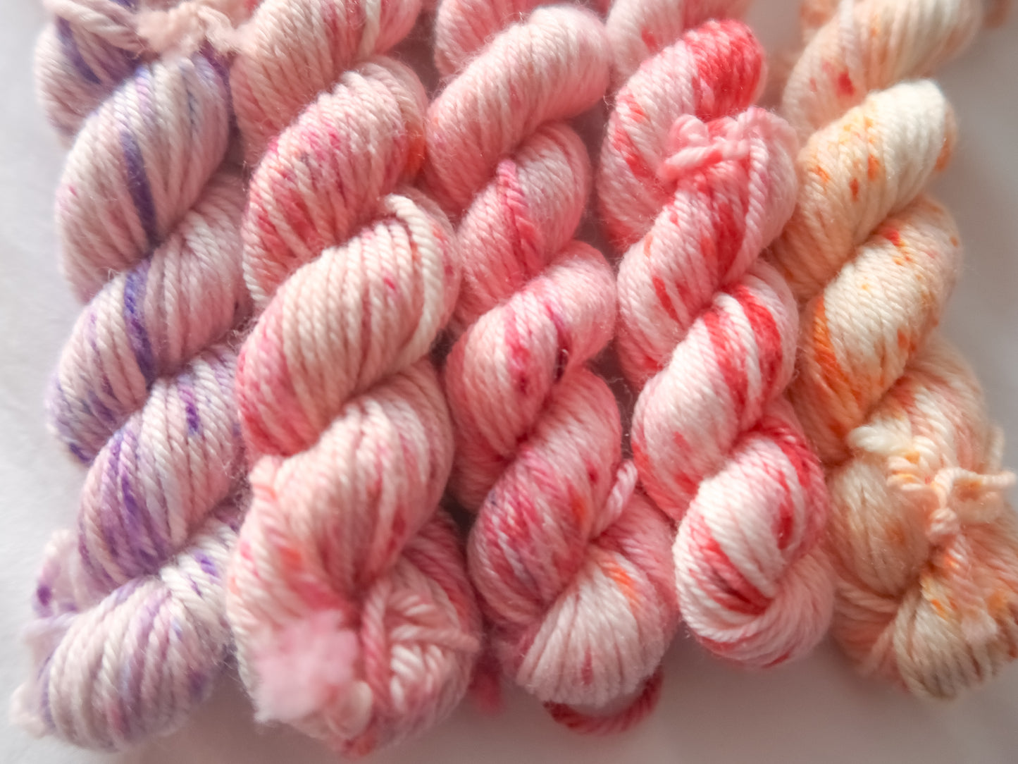 THE LAST ROSE Minis Bundle Handdyed Yarn from The Last Rose Collection