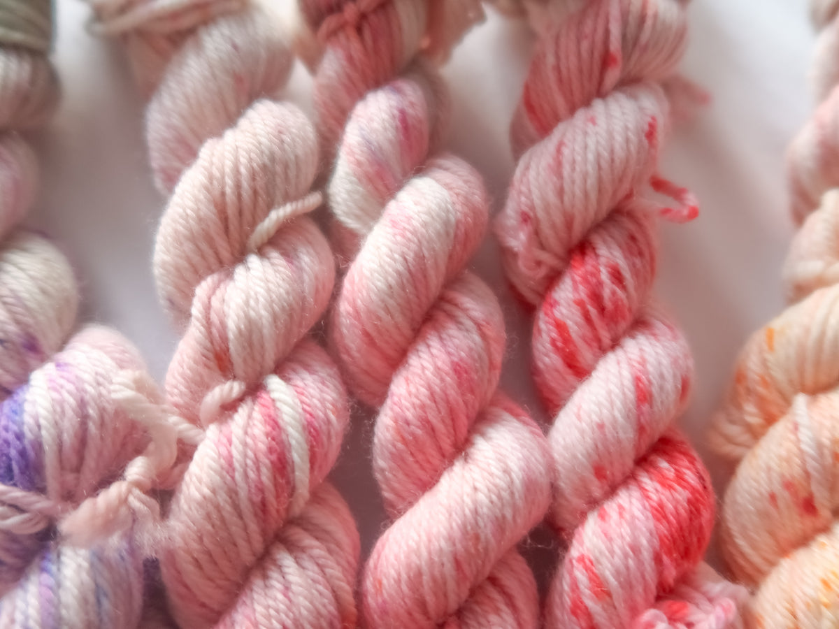 THE LAST ROSE Minis Bundle Handdyed Yarn from The Last Rose Collection