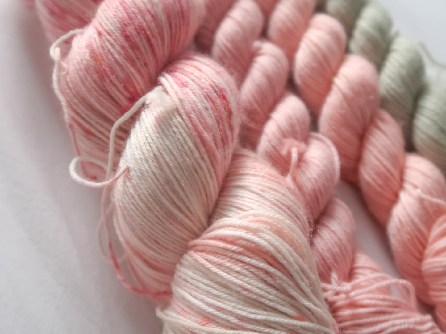 FADING BOUQUET Sock Set Bundle Handdyed Yarn from The Last Rose Collection