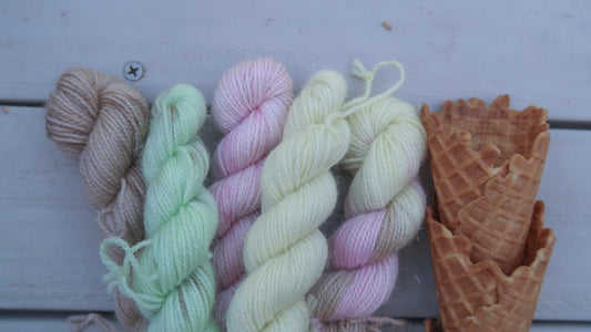 CLASSICS MINIS BUNDLE Handdyed Yarn from The Ice Cream Collection // Dyed to Order