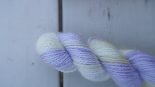 LAVENDER AND HONEY Handdyed Yarn from The Ice Cream Collection // Dyed to Order
